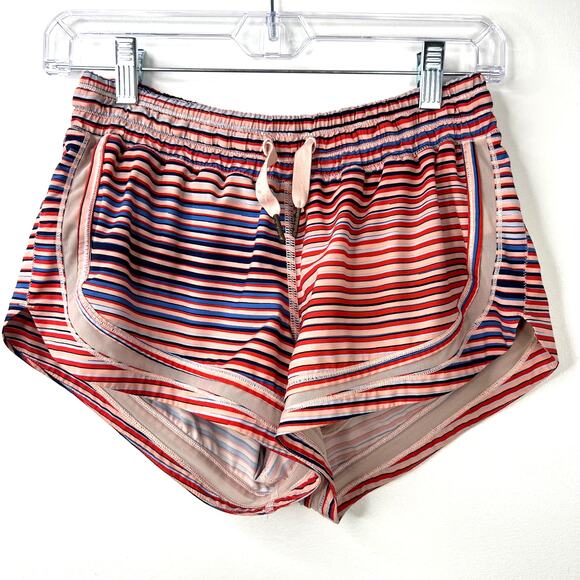 Lululemon Athletica Make A Move Shorts Twisted Dune Striped Pink Alarming Size 4 - Picture 2 of 16